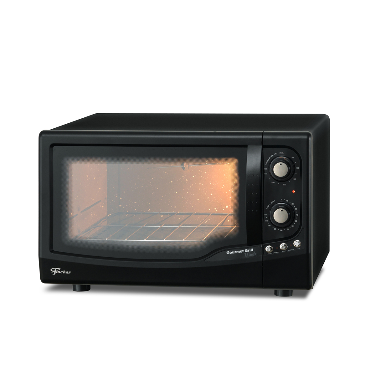 HORNO FISCHER 44L.GRILL GOURMET 15718 NEGRO