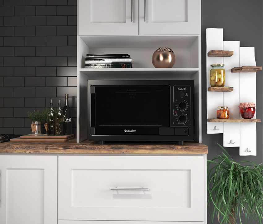 HORNO MUELLER FRATELLO 44lts NEGRO