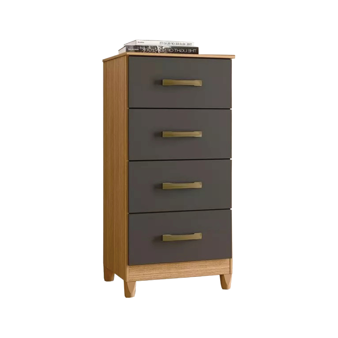 SOMIER KOALA PT NEGRO 1.40 + COMODA + ROPERO NATURE TITANIO + VENTILADOR RDC TECHO