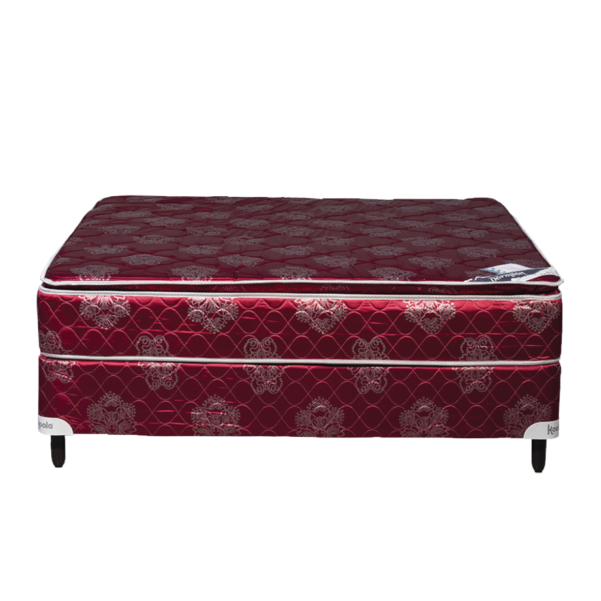 BASE Y COLCHON KOALA PT 140X190 BORDO