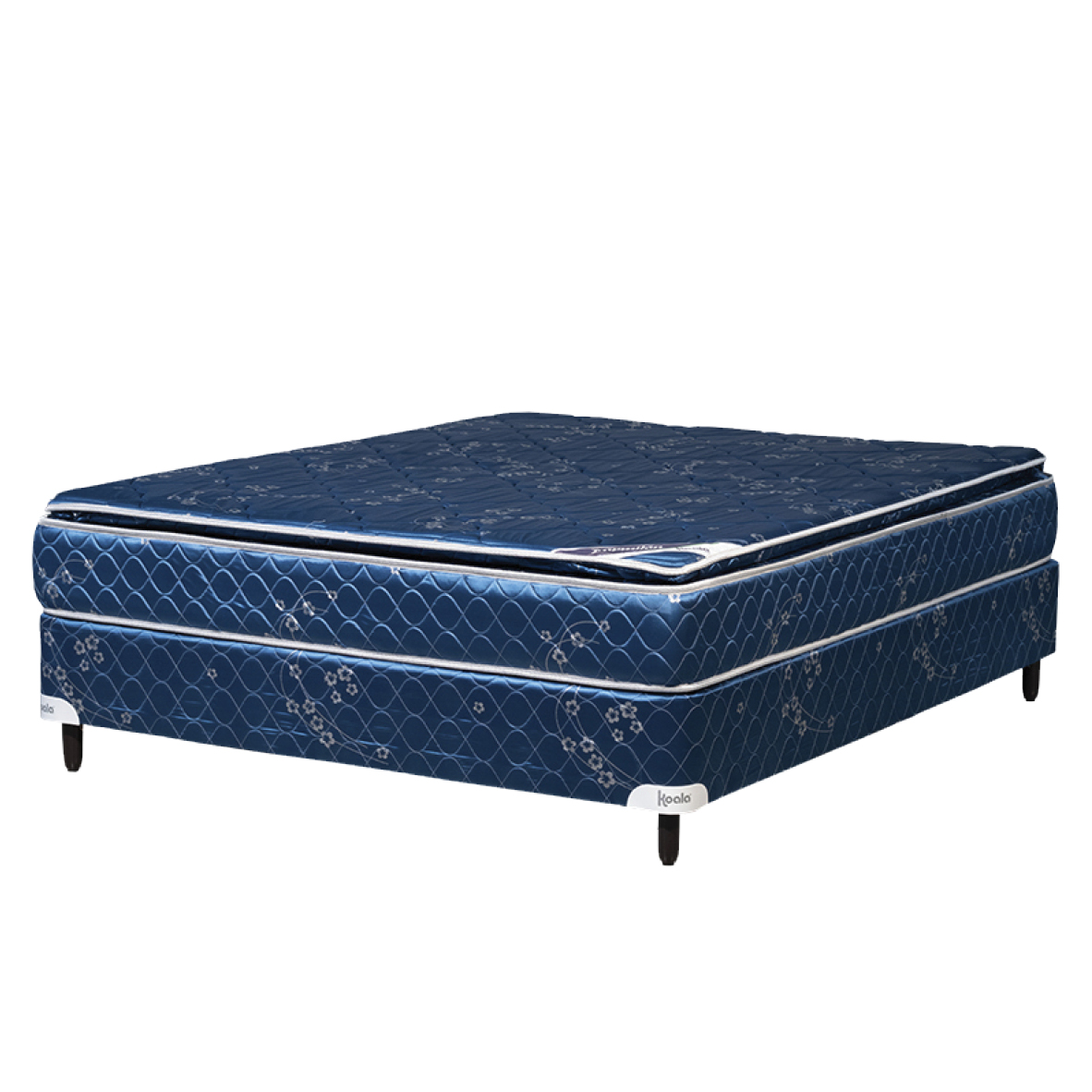 BASE Y COLCHON KOALA PT 140X190 AZUL
