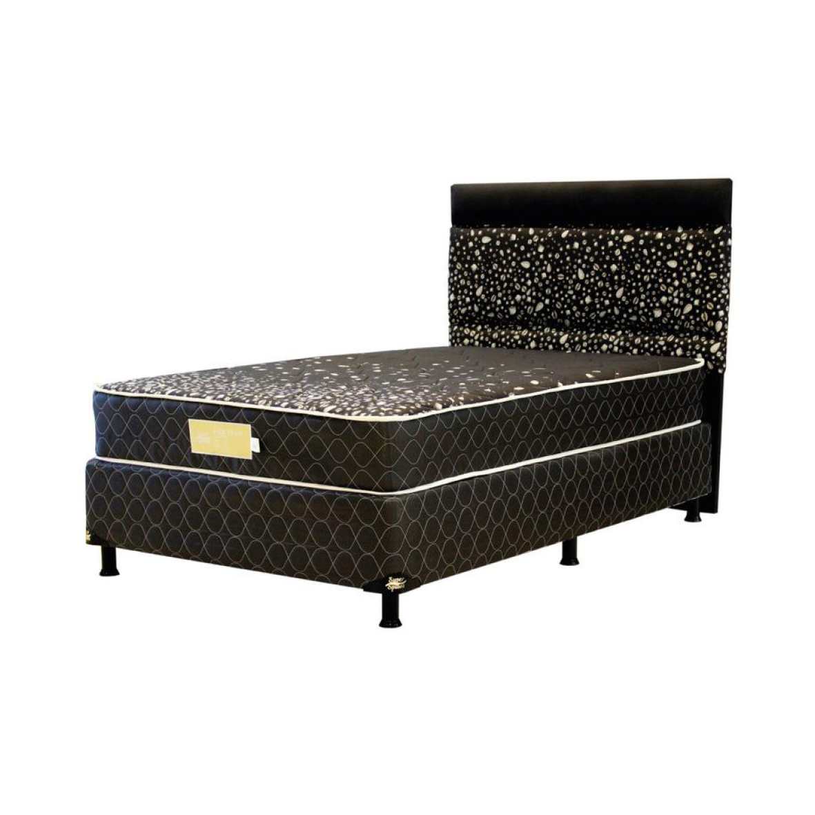 SOMIER SUPER SPUMA POP TEEN 1.20X1.90 COMPLETO NEGRO