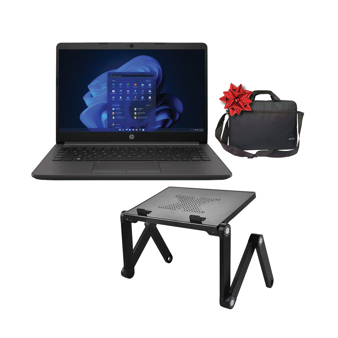 COMBO NOTEBOOK HP 240 G8+MESA COOLER KAN-10+MALETIN KVM-317