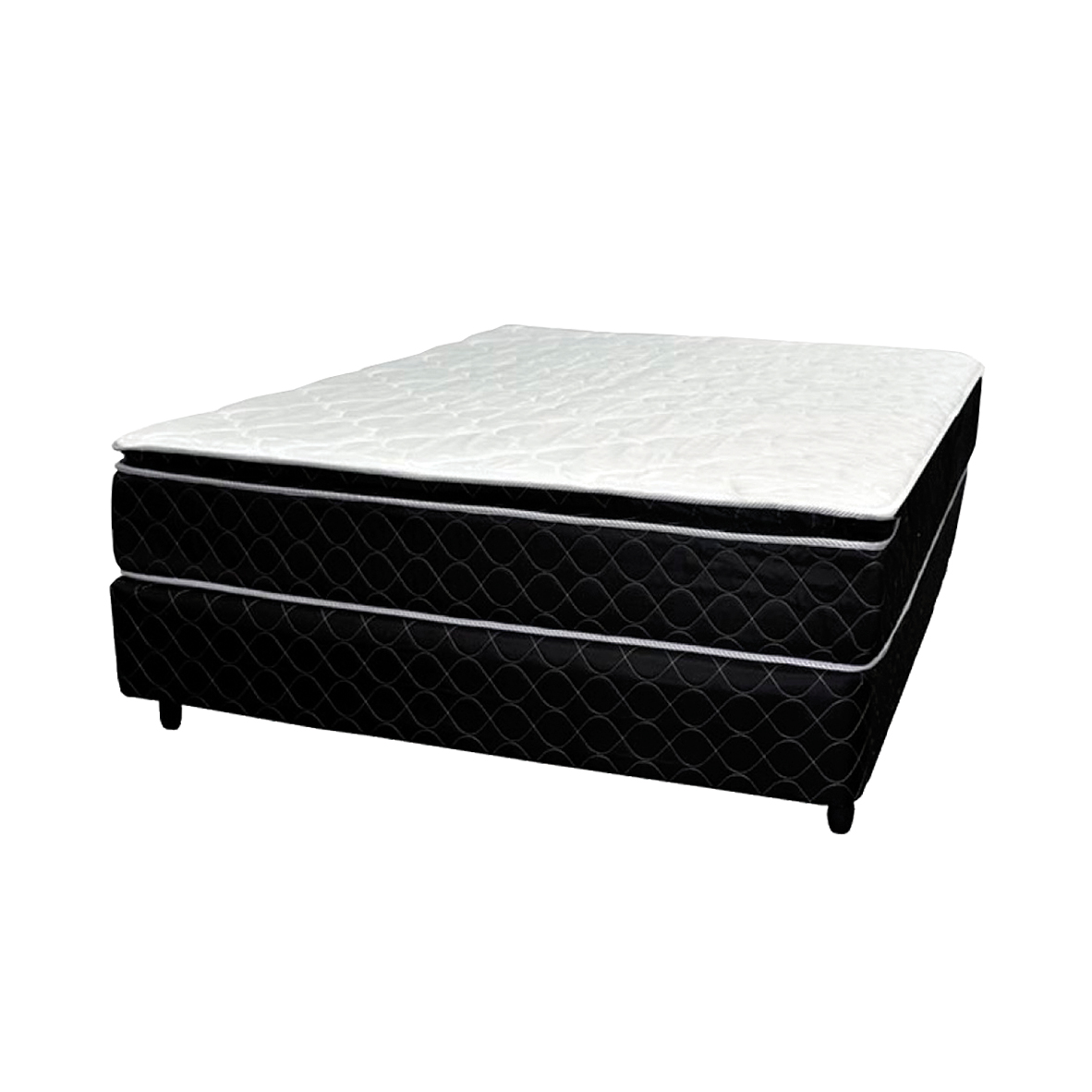 SOMIER KOALA PT NEGRO 1.40 + COMODA + ROPERO NATURE TITANIO + VENTILADOR RDC TECHO