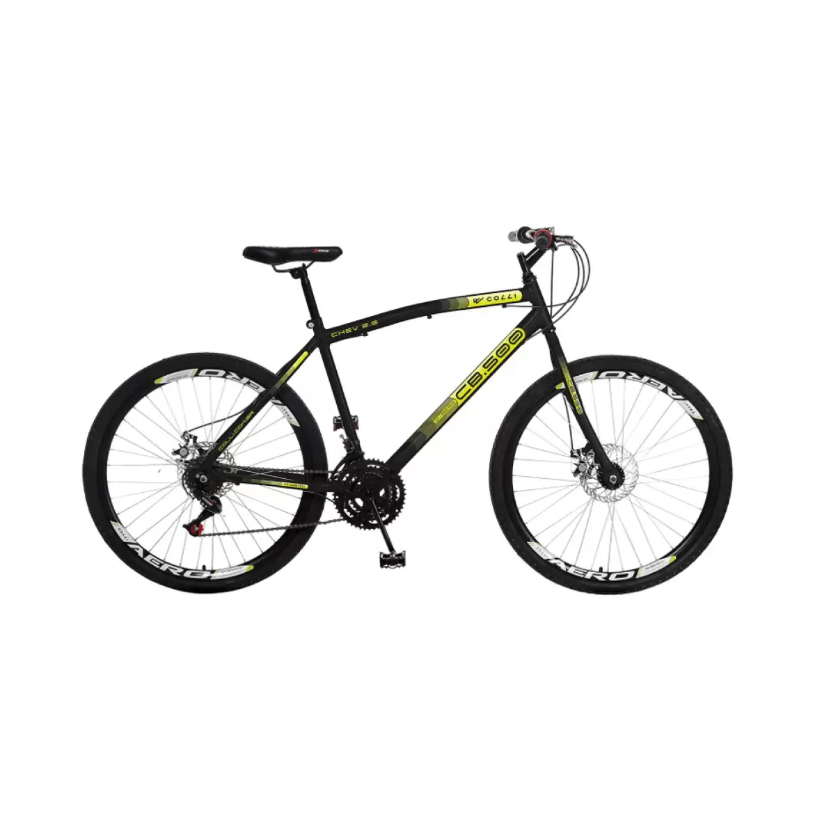 BICICLETA COLLI CB500 A26 AEREO 21M NEGRO/FOSCO 128-11D