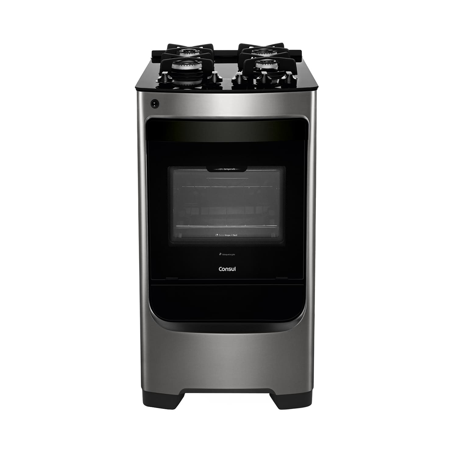 COCINA CONSUL 4H INOX VIDRIO CF04VAR