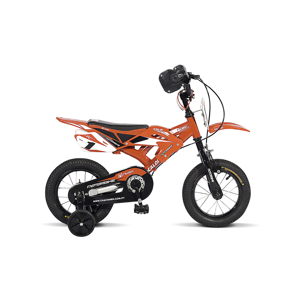BICICLETA CALOI MOTO 12" ROJO 