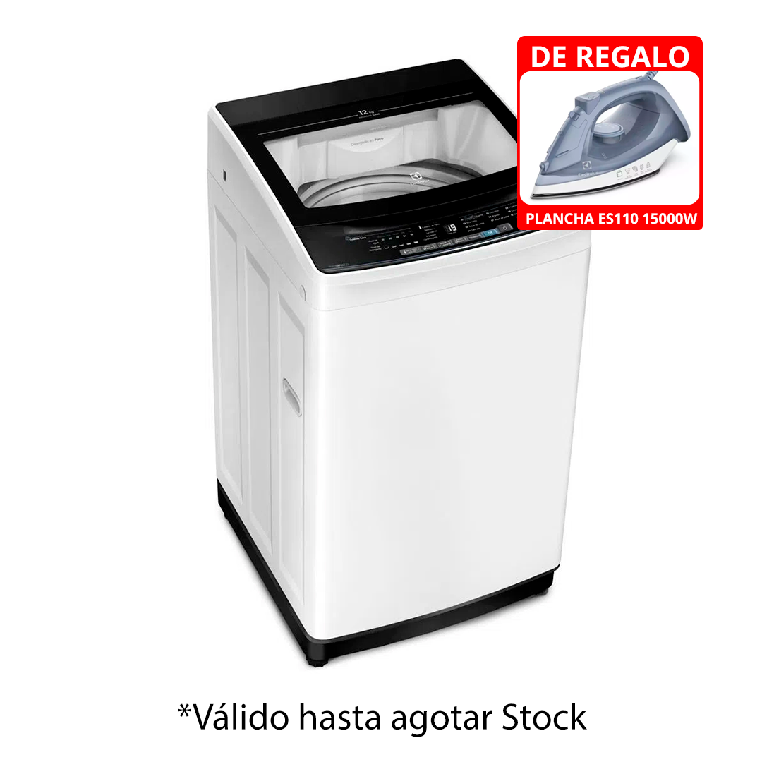 LAVRROPAS ELECTROLUX 12K 12F5USVG +  PLANCHA ELECTROLUX ES110  REGALO