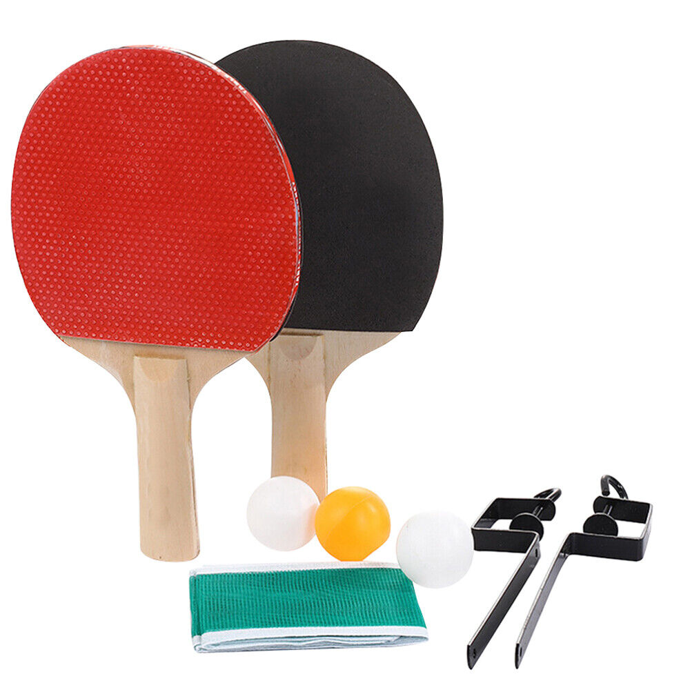 MESA DE PING PONG NAC. 15 MM NEGRO + PELOTA + RED + RAQUETAS