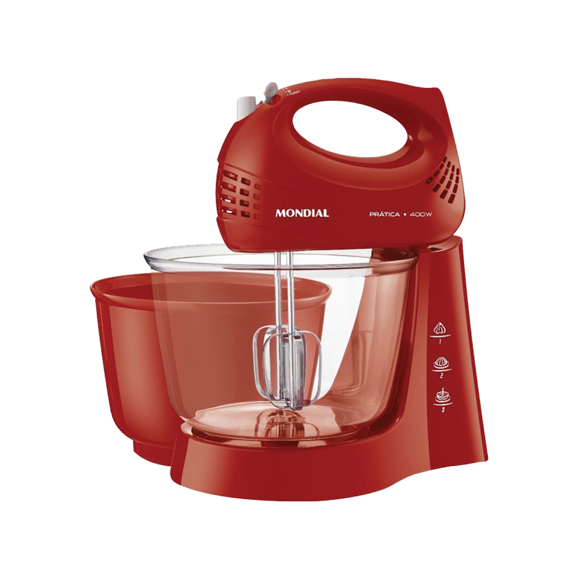 SANWICHERA MONDIAL S-19 ROJO + BATIDORA MONDIAL B-45R ROJO + LICUADORA MONDIAL ROJO L-1000RI + EXPRI