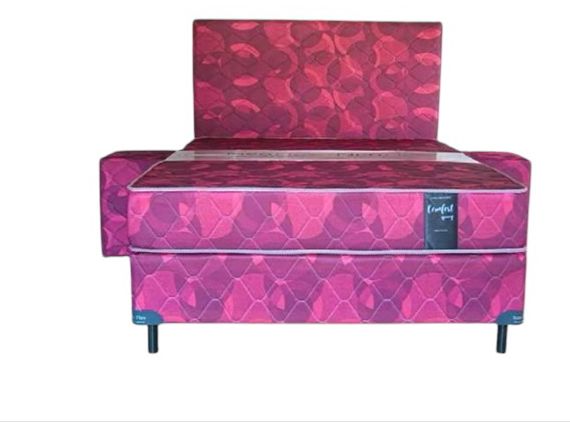SOMIER COMPLETO NEO FLEX CONFORT SPRING 1,40X1,90 ROSADO