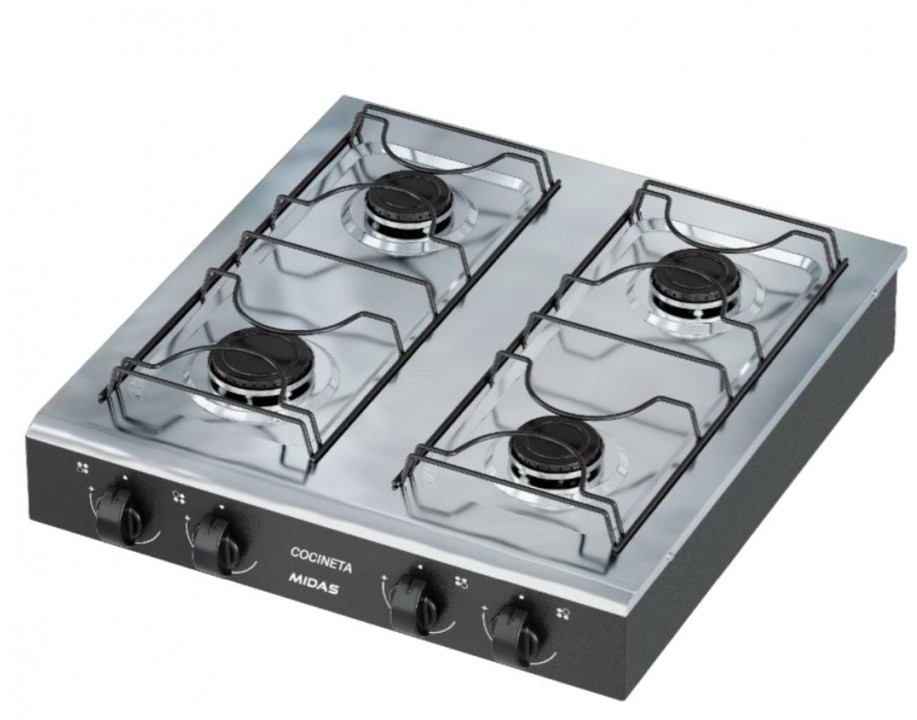 COCINA DE MESA MIDAS 4H NEGRO