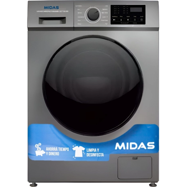 LAVASECARROPAS MIDAS PANAMBI 10/7KG SILVER