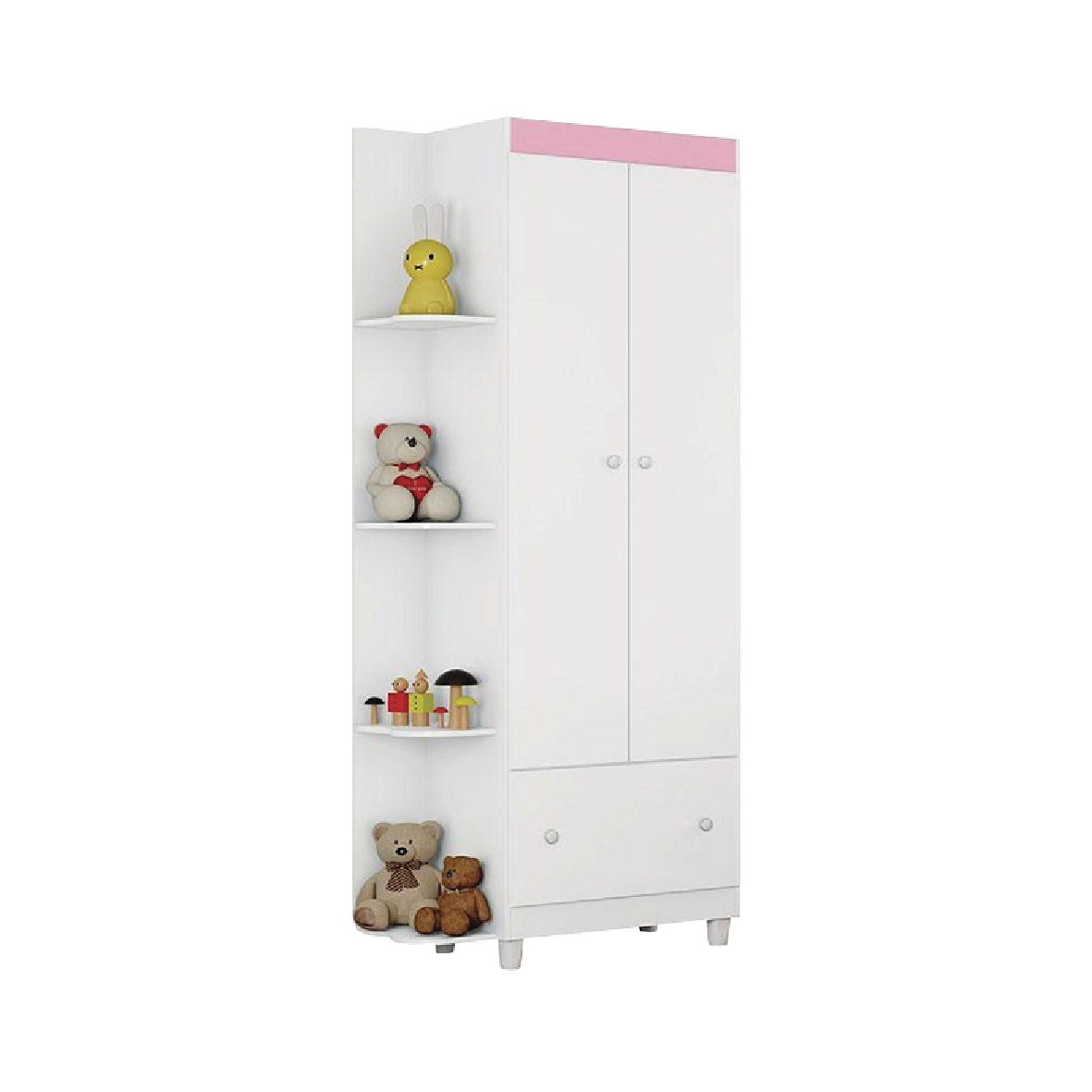ROPERO MOVEL GUTTI BLANCO/ROSA