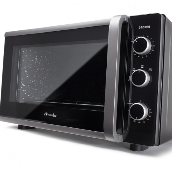 HORNO MUELLER SAPORE 44LTS NEGRO C/LUZ