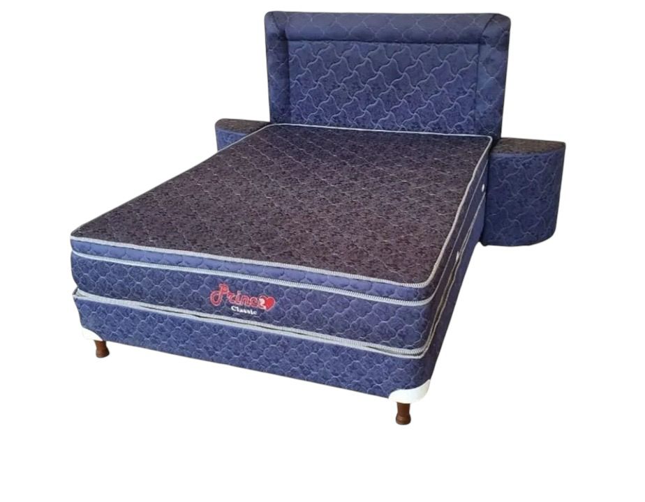 SOMIER PRINCE COMPLETO CLASIC 1.60 X 2.00 AZUL