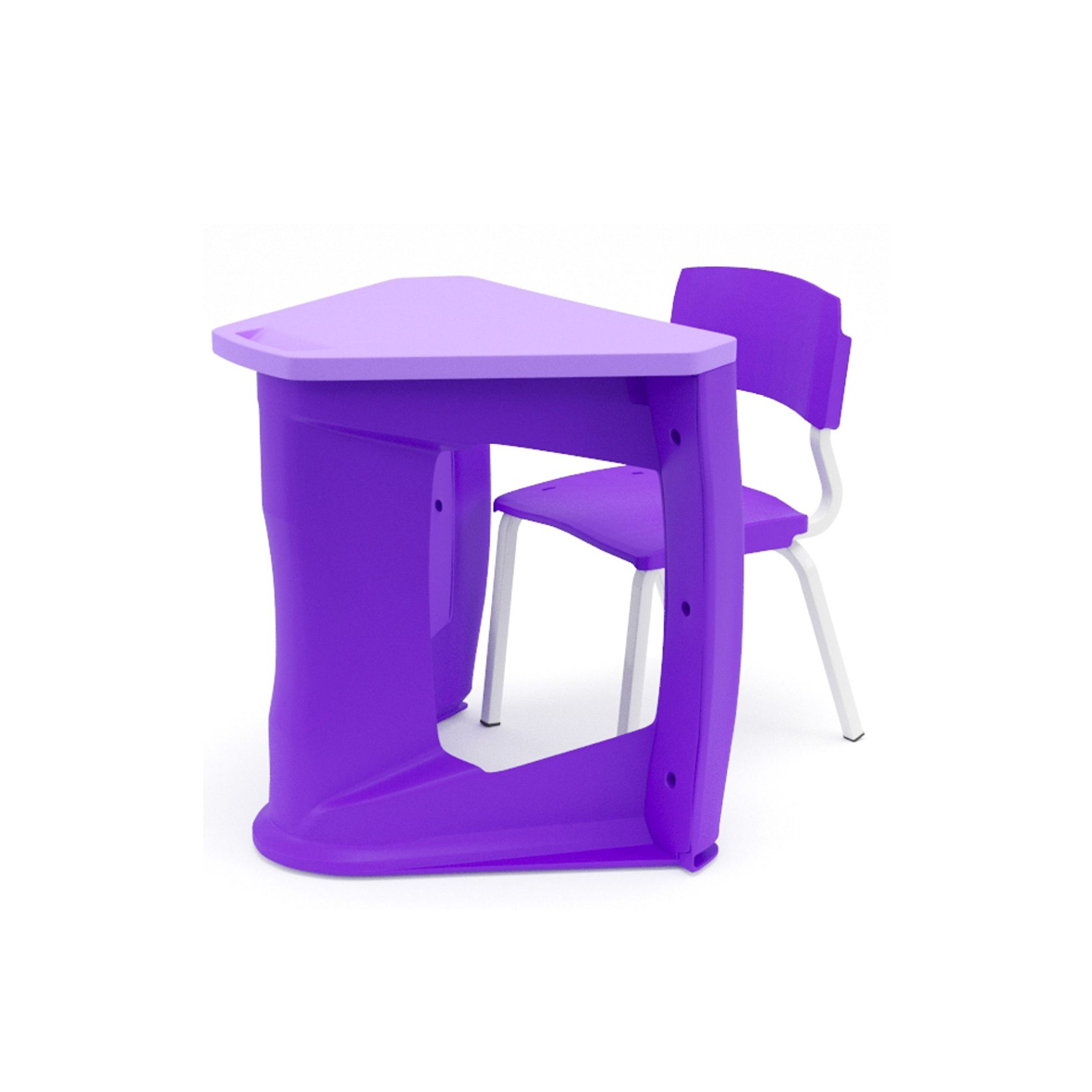 SILLA ESCOLAR PLAXMETAL 003123 LILA