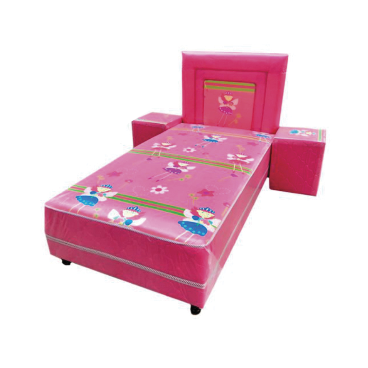 SOMIER COMPLETO INMAPOL FRANCES 1.00 X 1.90 ROSA