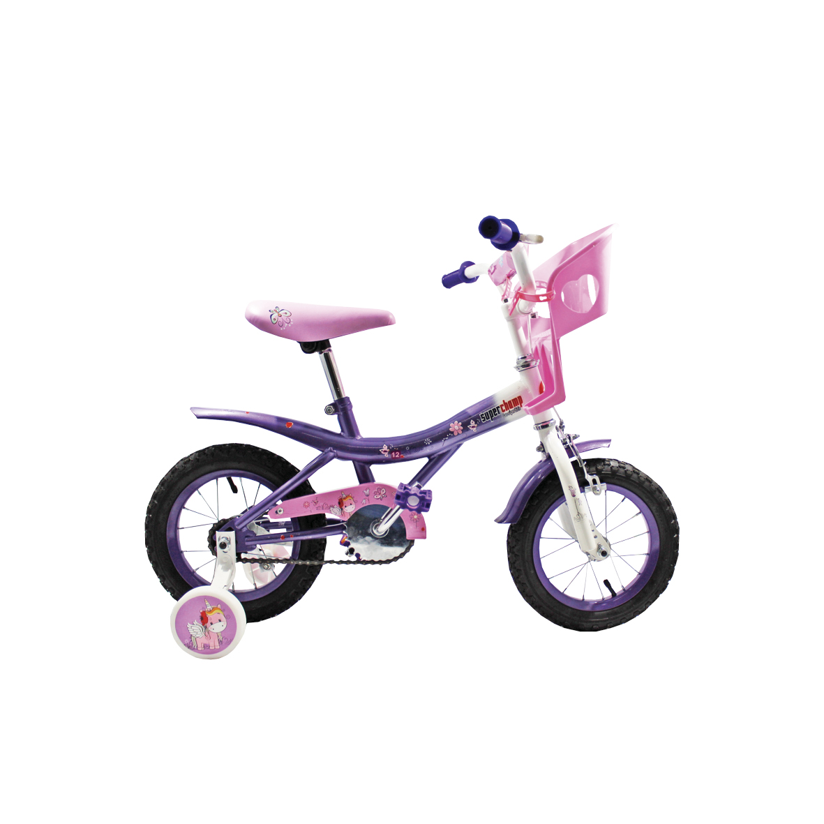 BICICLETA S.CHAMP BMX 12" 1213 LILA/BLANCO