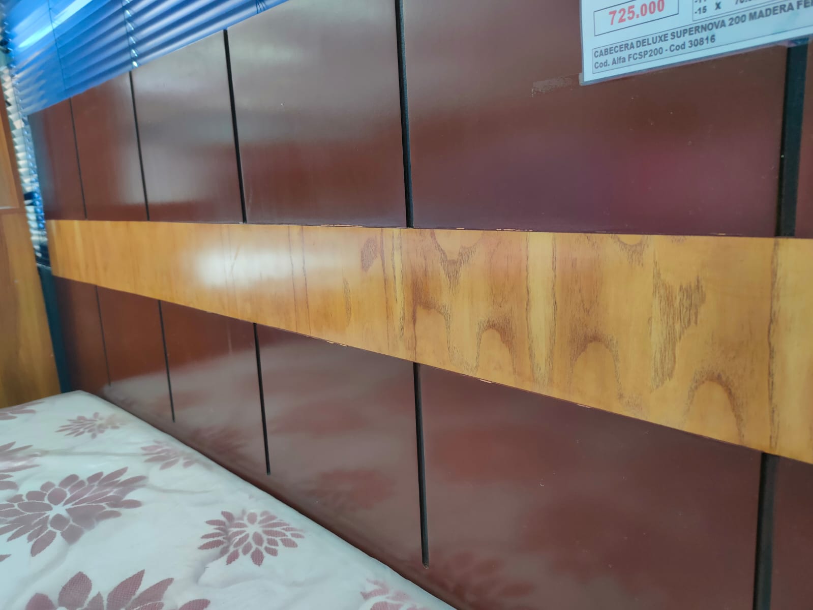 CABECERA DELUXE SUPERNOVA 200 MADERA FERIA