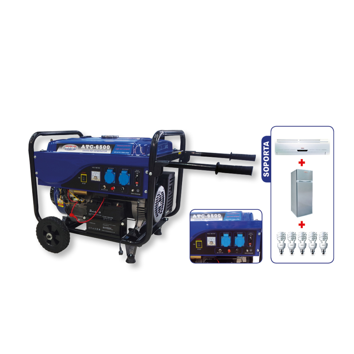 GENERADOR RDC ATC-6500 GASOLINA