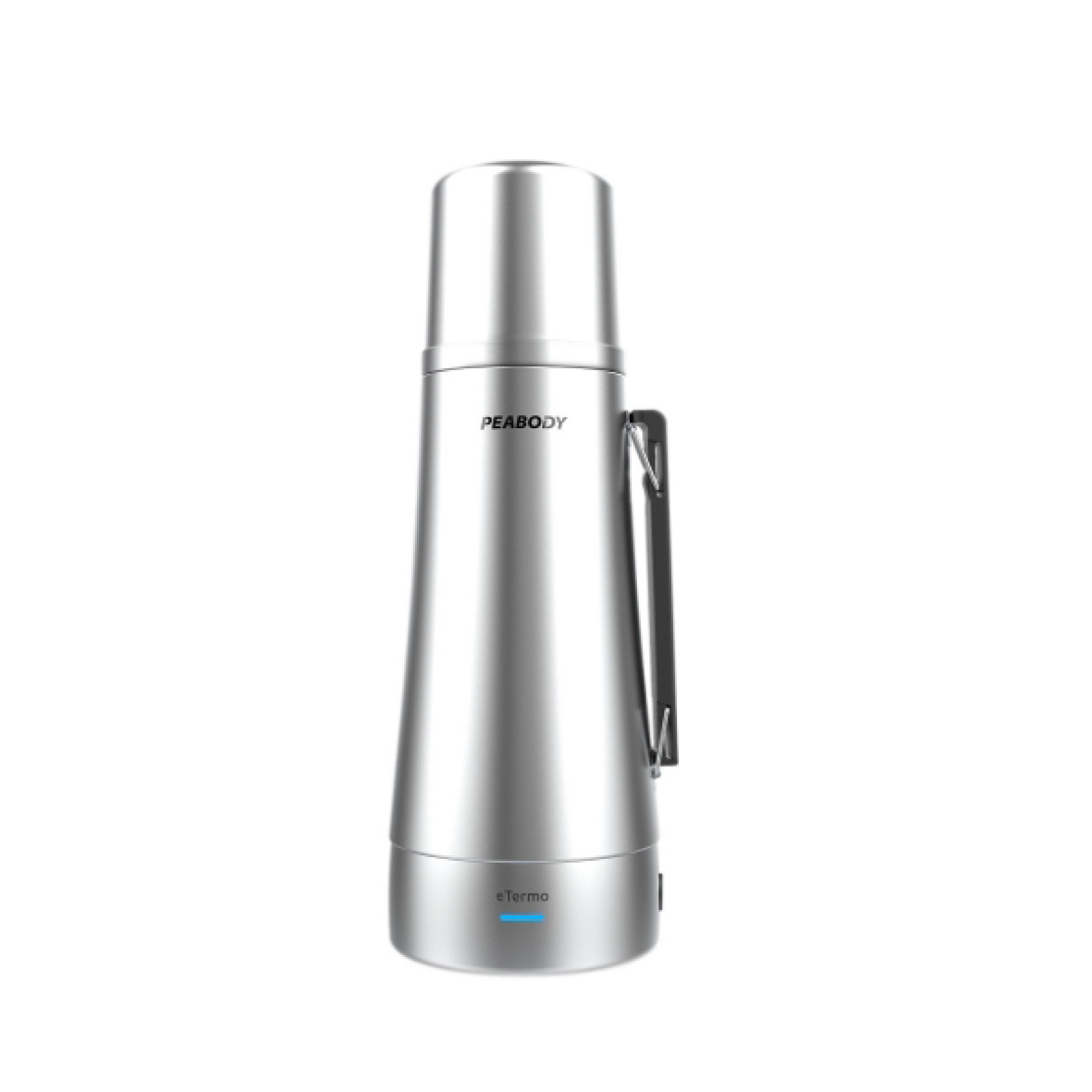 TERMO PEABODY PE-ET1000S ELECTRICO SILVER + REGALO YERBA MATE