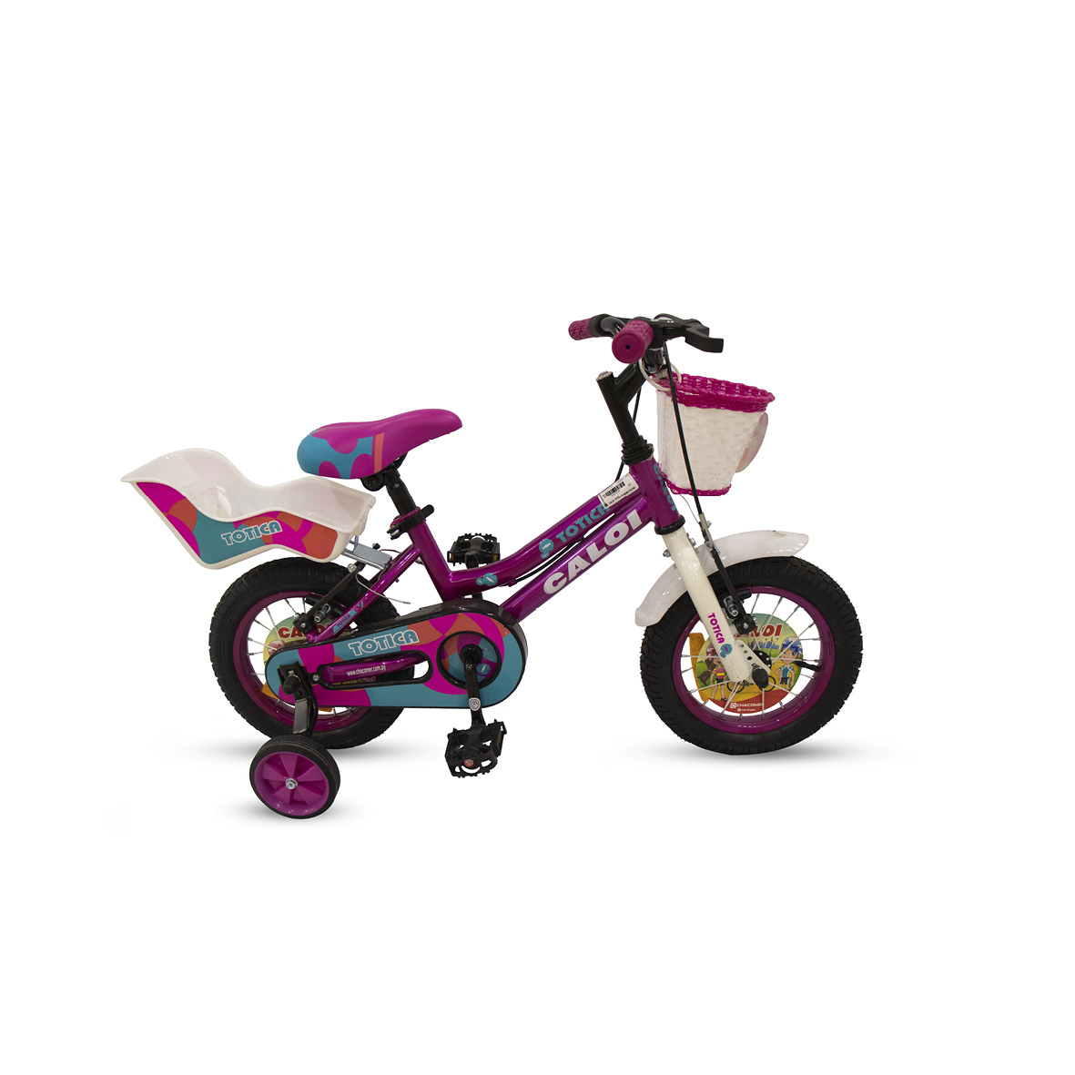 BICICLETA CALOI TOTICA 12"-FUCSIA
