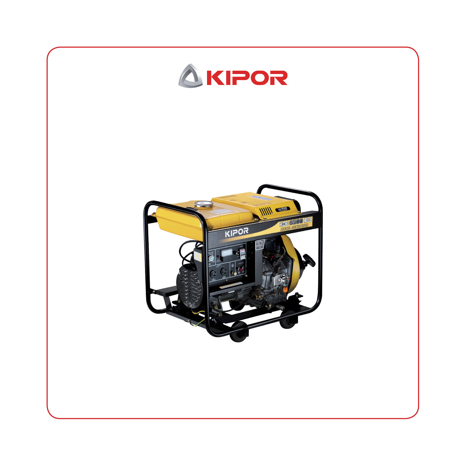 GENERADOR KIPOR KDE6500E DIESEL 5K.VA