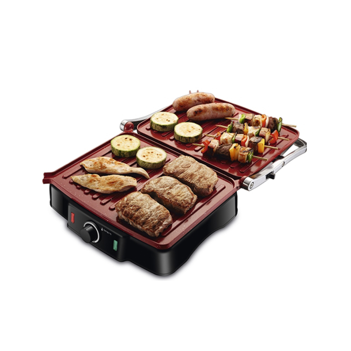 GRILL MONDIAL PG-02 INOX PREMIUM  PLACAS RED STONE CERAMIC  220V