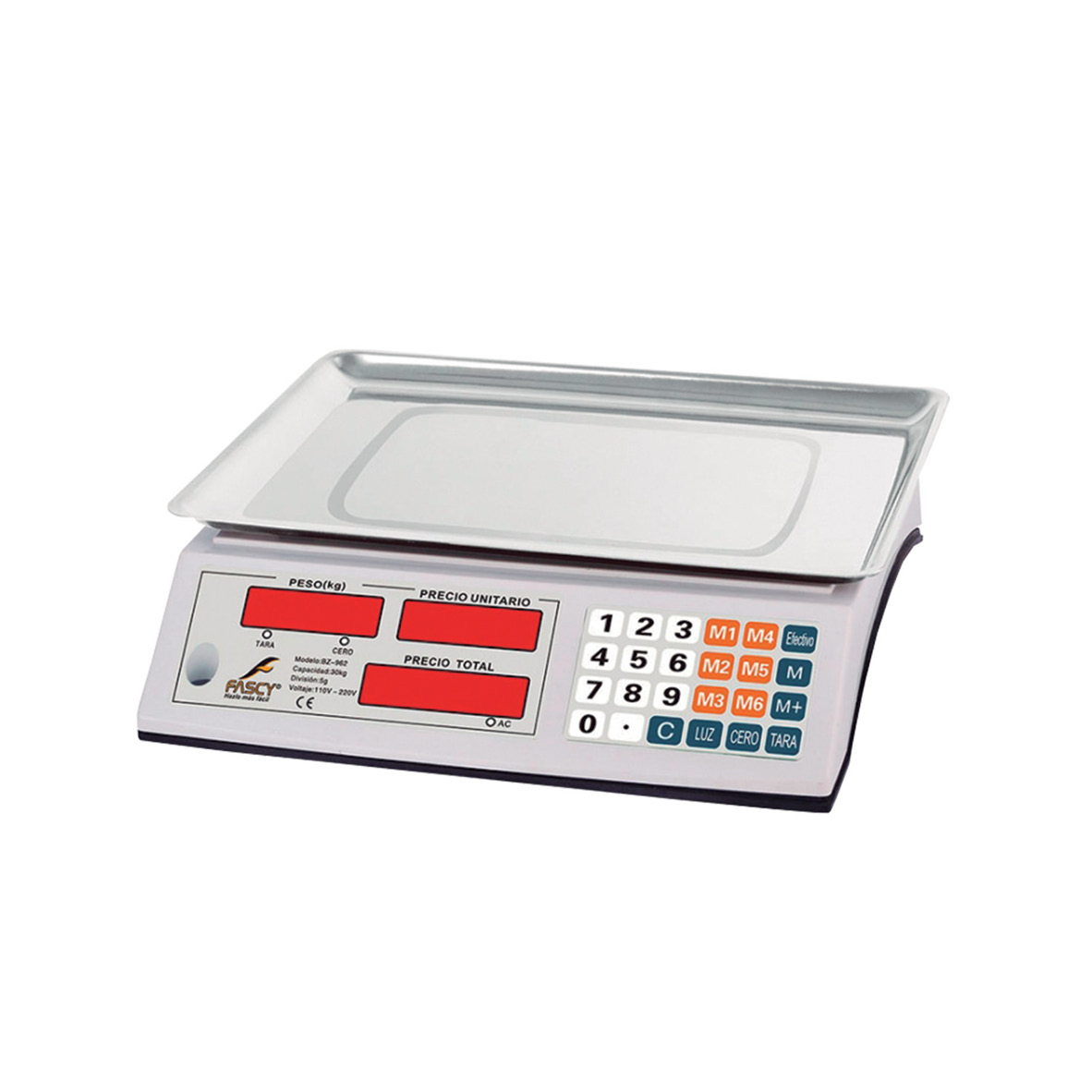 BALANZA FASCY 30KG DIGITAL BZ-962  S/T
