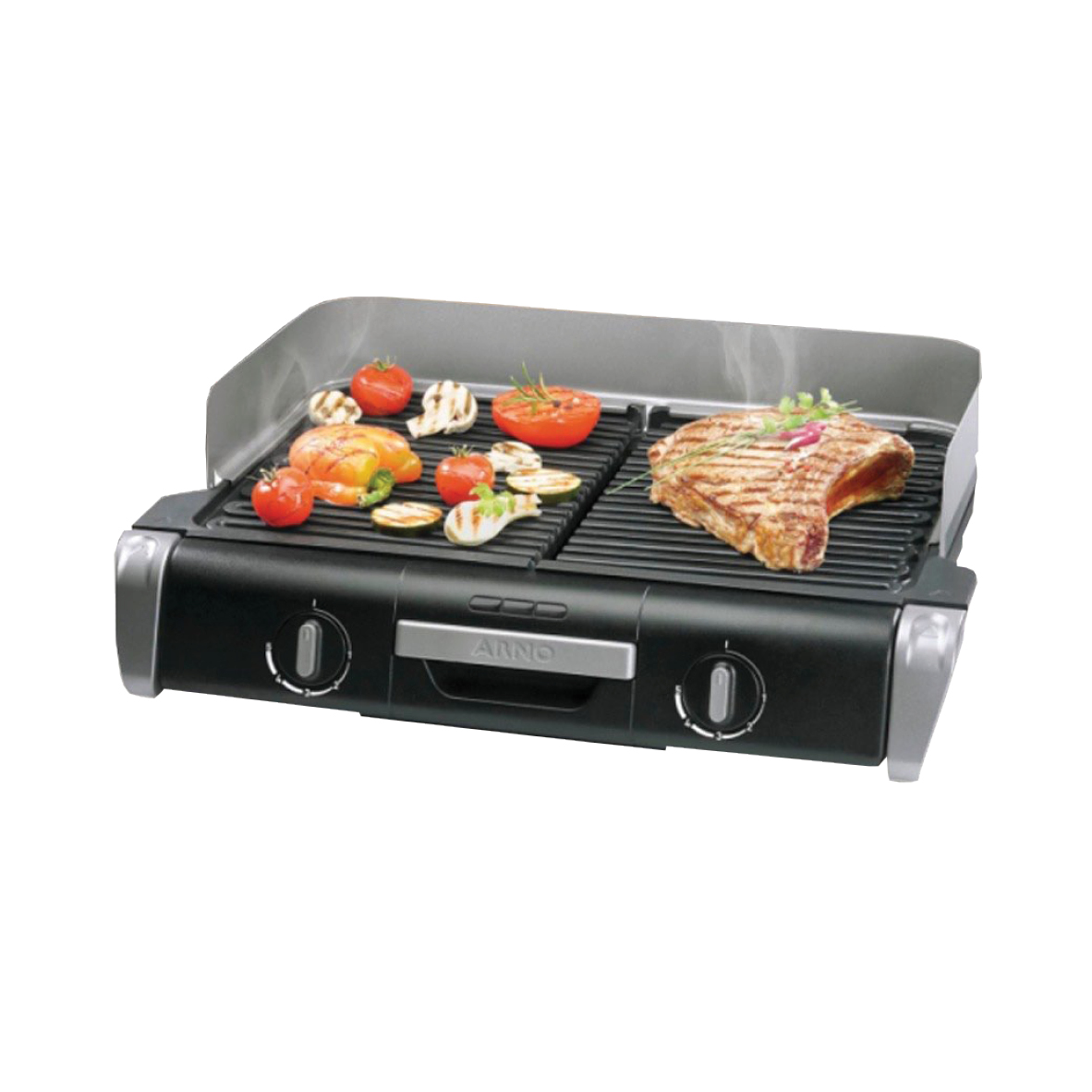 GRILL ARNO DUETTO FAMILY TG800074 2PLACAS.