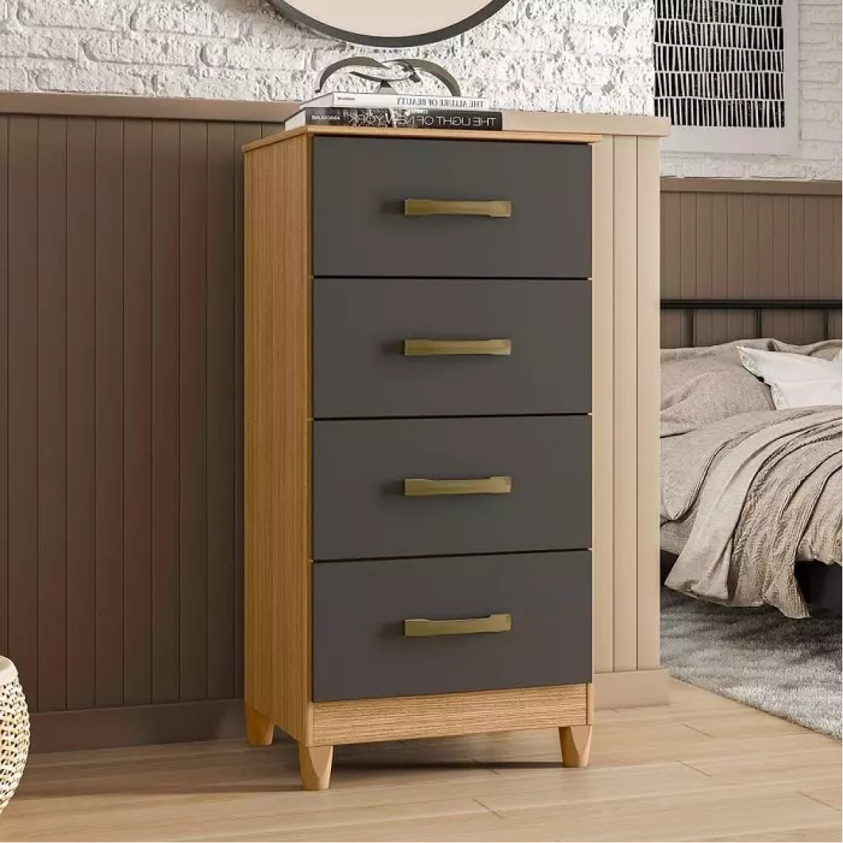 COMODA MOVELMAX MOBI NATURE/TITANIO