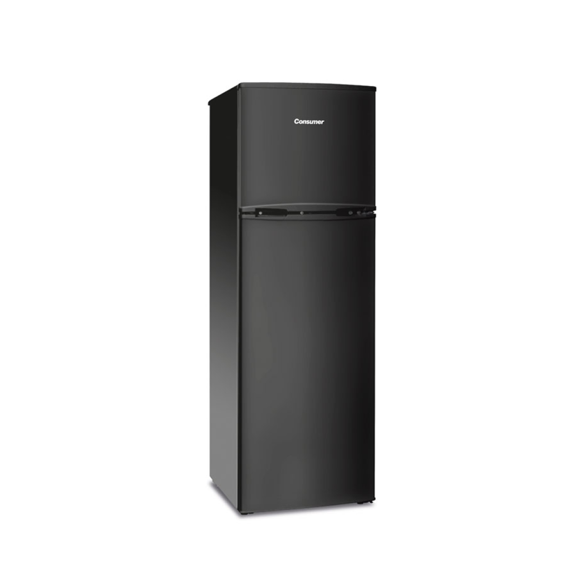 HELADERA CONSUMER 280L. NEGRO