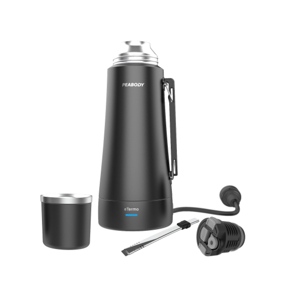 TERMO PEABODY PE-ET1000N ELECTRICO NEGRO + REGALO YERBA MATE + VAUCHER