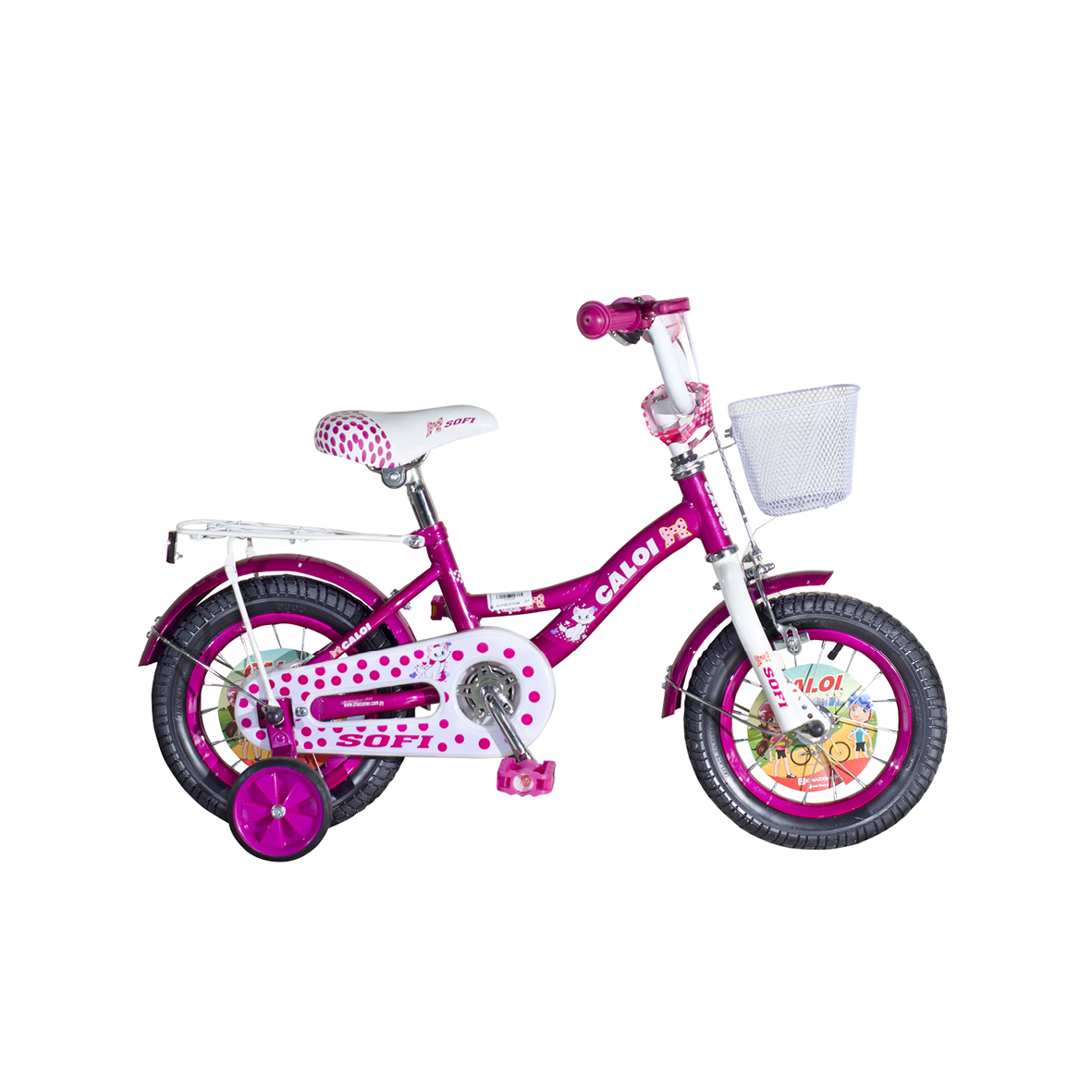 BICICLETA CALOI SOFI 12" FUCSIA