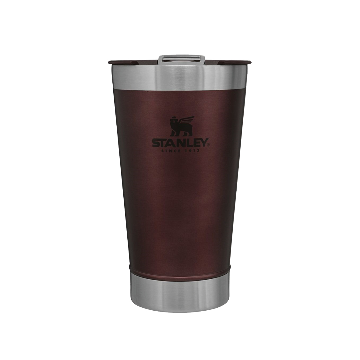 VASO CERVECERO STANLEY BORDO 5235 C/TAPA