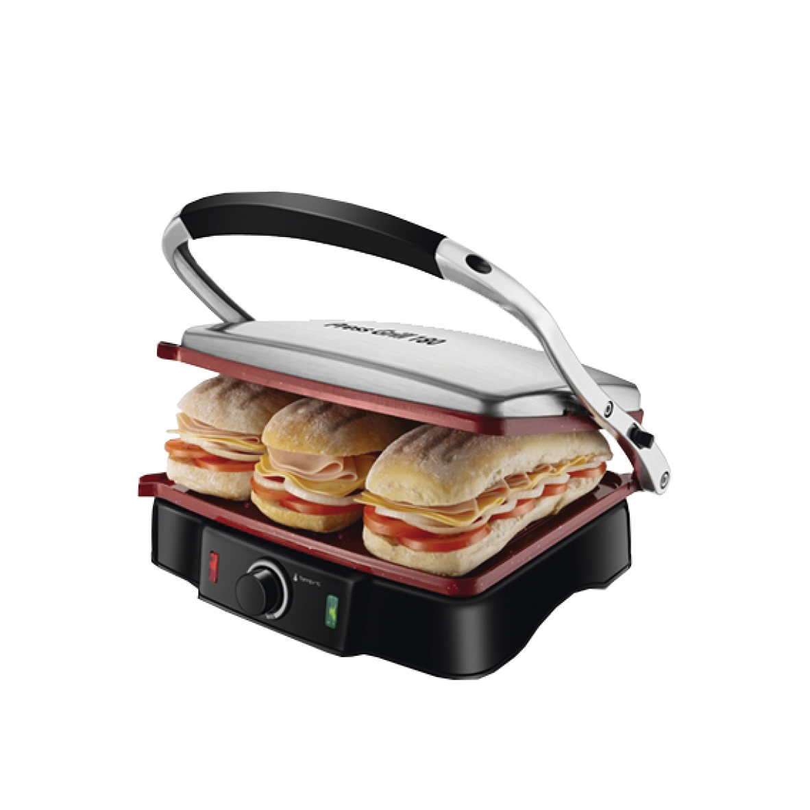 GRILL MONDIAL PG-02 INOX PREMIUM  PLACAS RED STONE CERAMIC  220V
