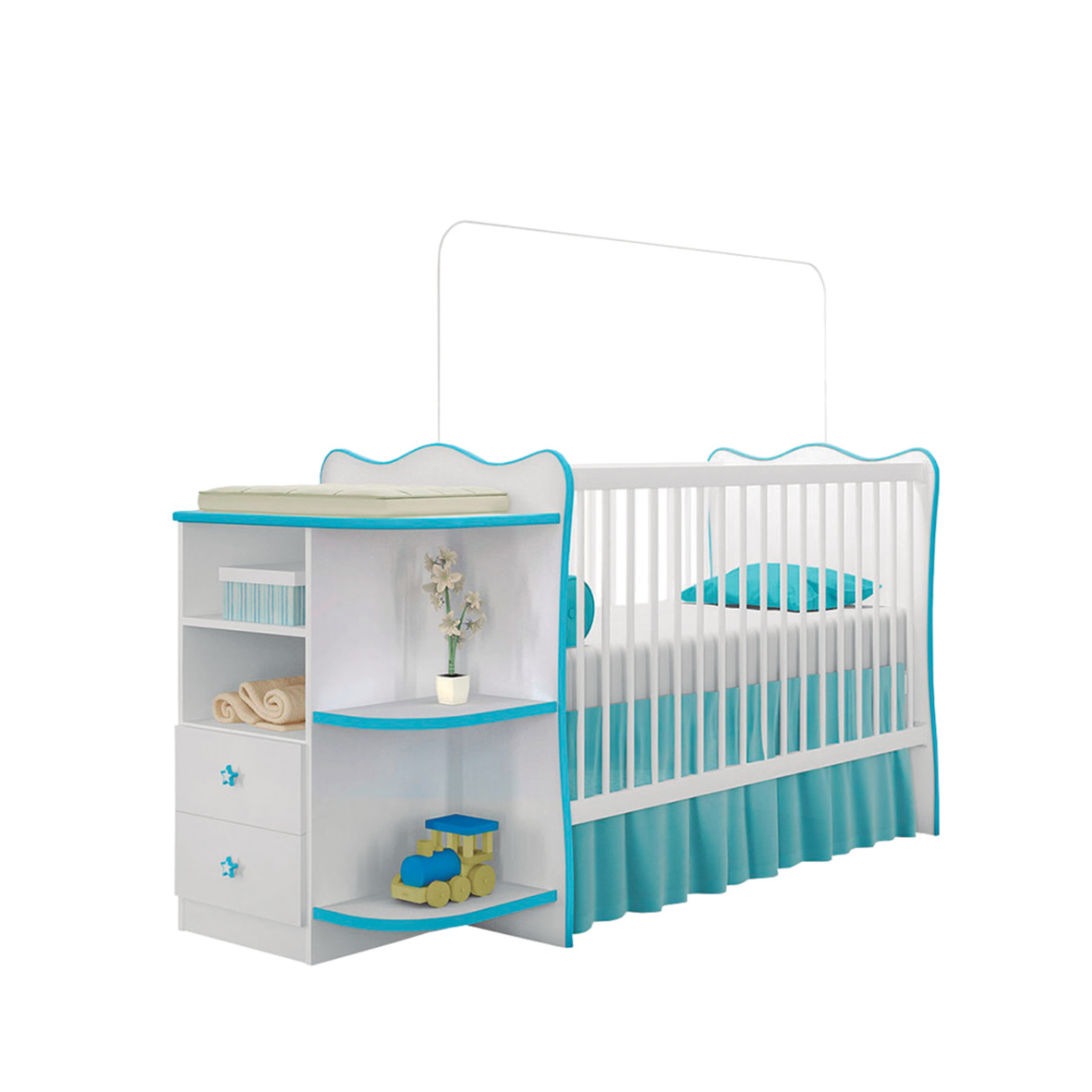 CUNA ABBA 101 C/ COMODA QMOVI
