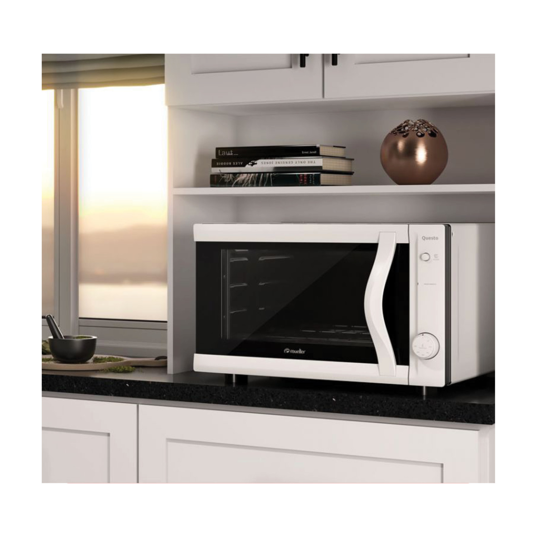 HORNO MUELLER 44LTS QUESTO S/ TIMER BLANCO
