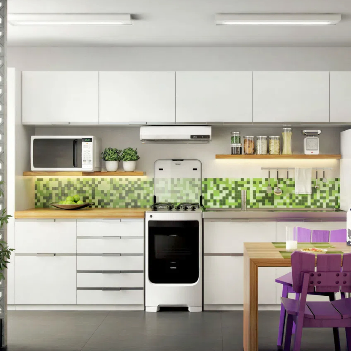 COCINA CONSUL 4H BLANCO CF04NAB