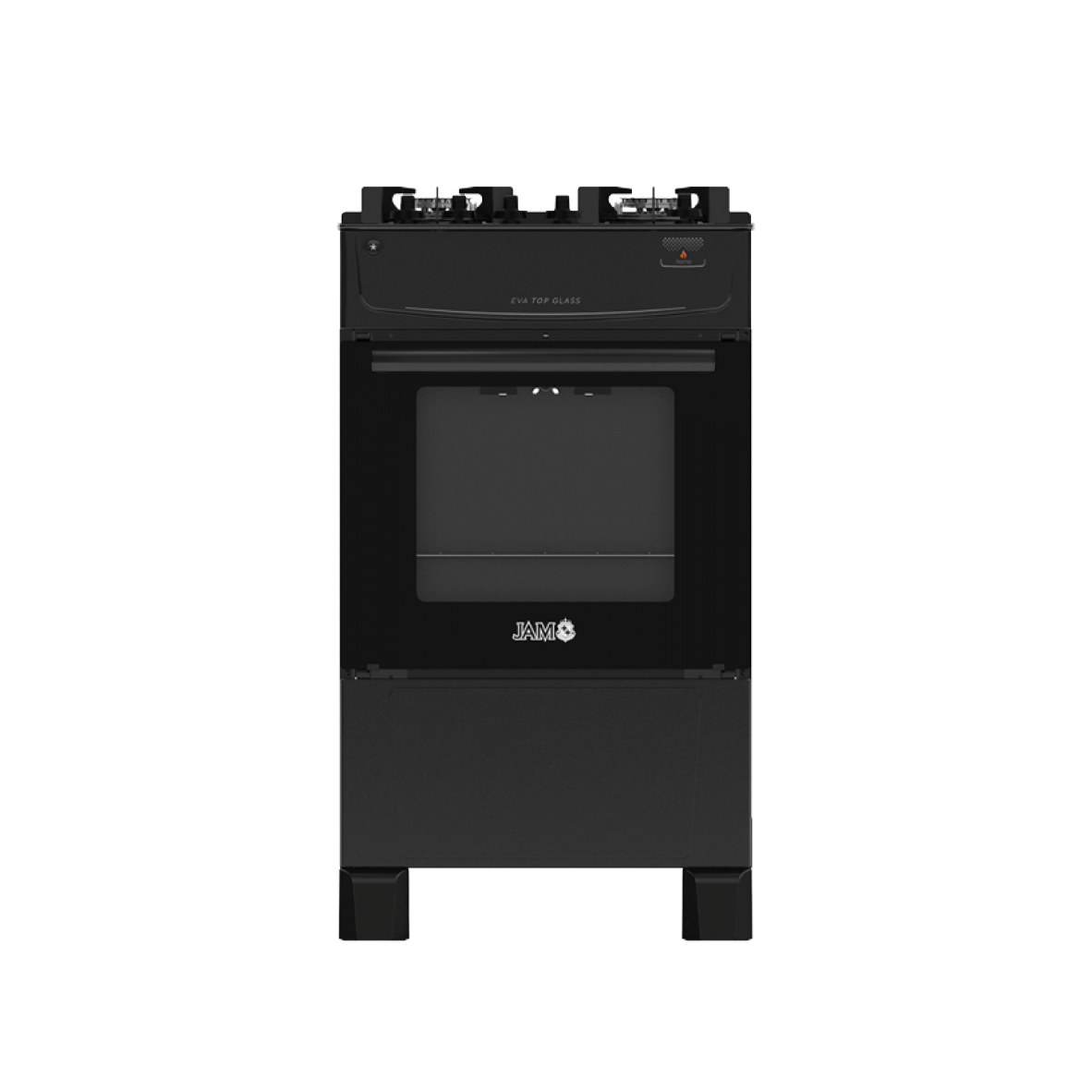 COCINA JAM EVA TOP GLASS 4H.NEGRO