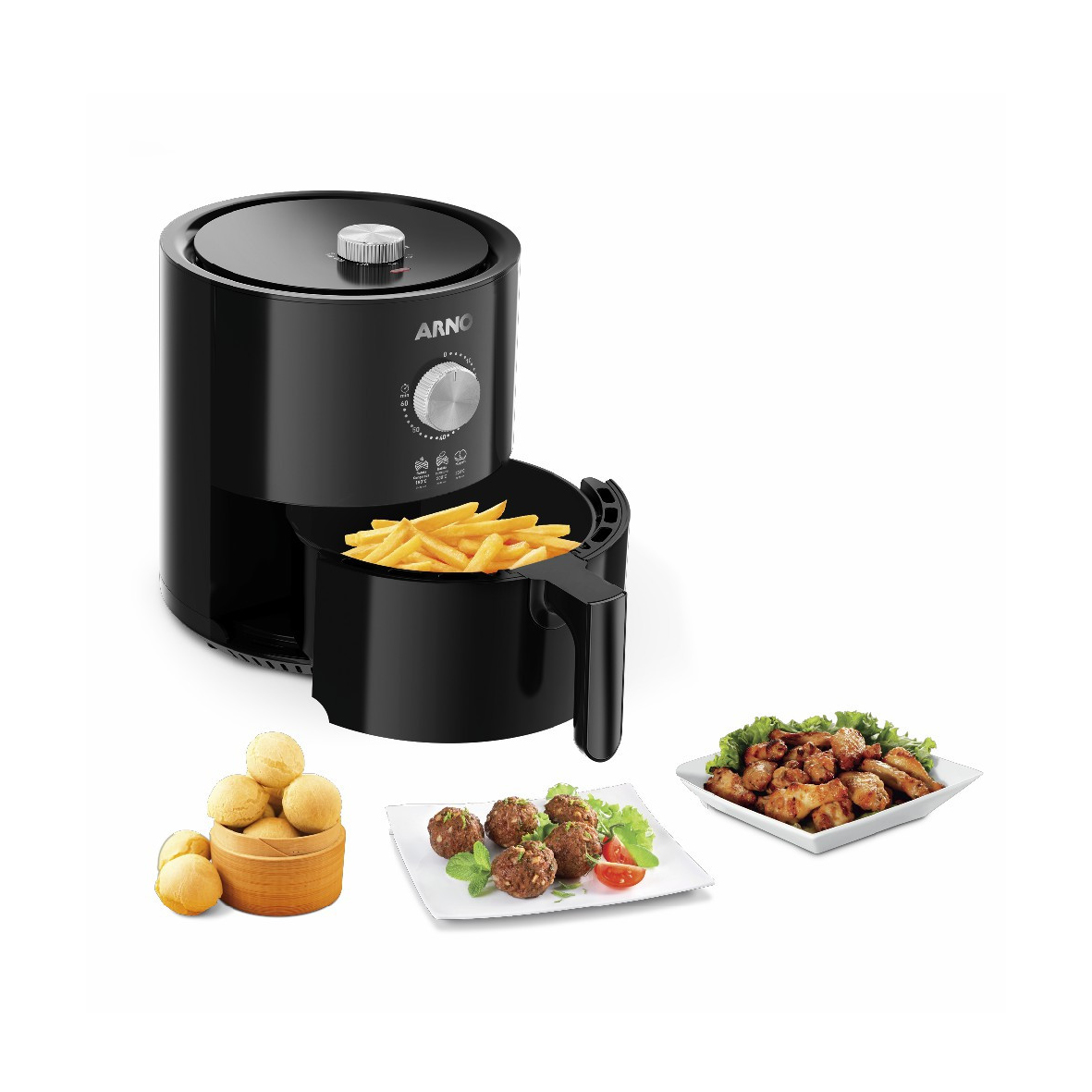 FREIDORA ARNO AIR FRY ULTRA EY1158B2 4.2L 220V 1620W
