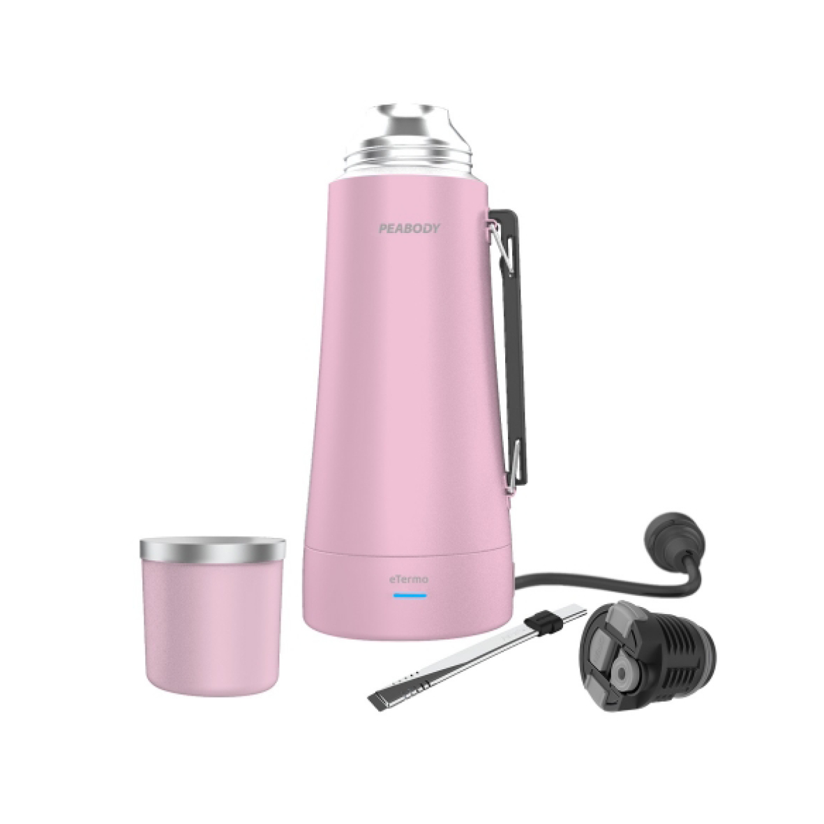 TERMO PEABODY PE-ET1000P ELECTRICO ROSA + REGALO YERBA MATE + VAUCHER