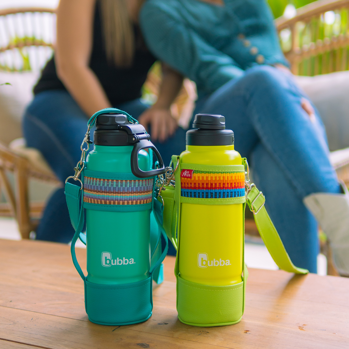 COMBO BOTELLA BUBBA TRAILBLAZER VERDE LIMON+PORTA TERMO