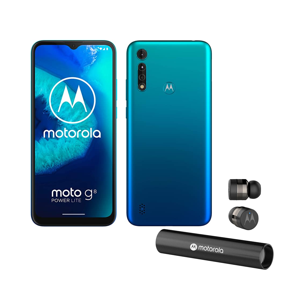 TELEFONO MOTOROLA G8 POWER LITE XT-2055-2 + AURICULAR VERVE BUDS 300