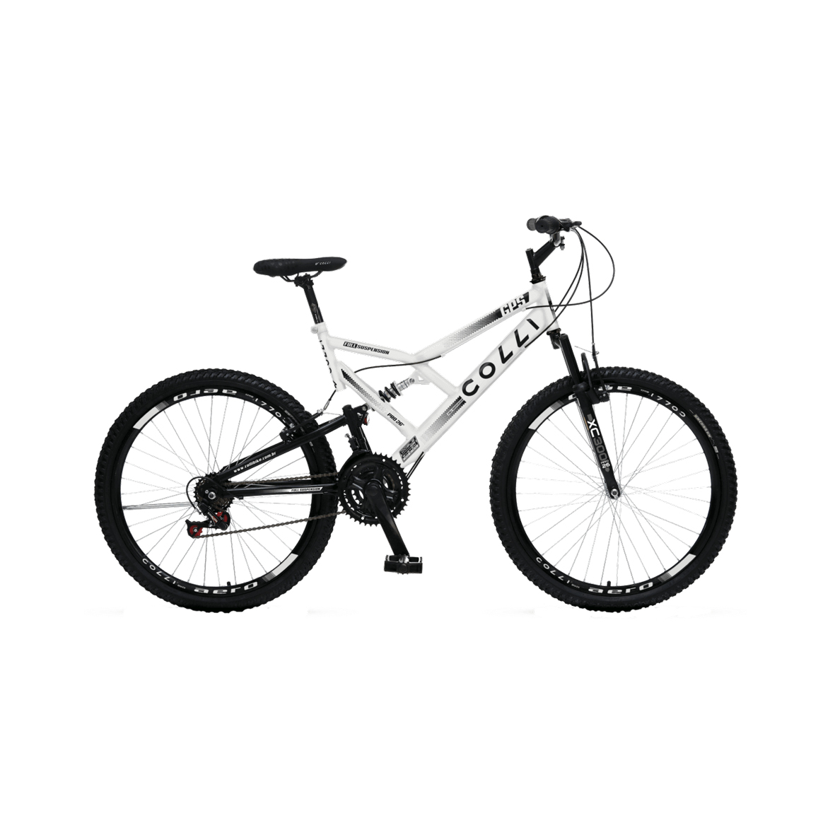 BICICLETA COLLI GPS PRO 26 BLANCO 148-05D 21V. DOBLE SUSPENSION