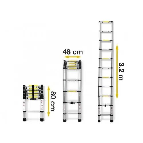 ESCALERA CONSUMER TELESCOPICA 3.2 ALUMINO