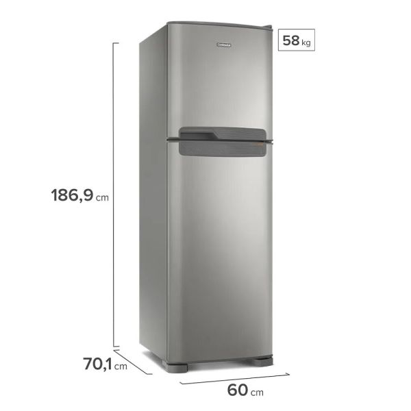 HELADERA CONTINENTAL 394L F/S PLATA TC44S FERIA
