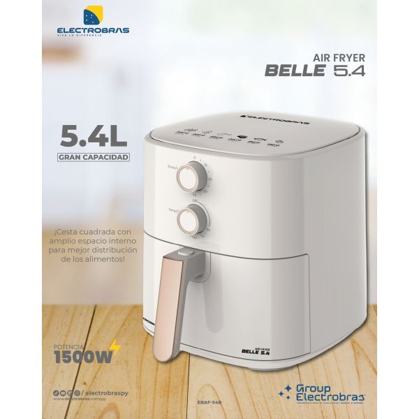 AIR FRYER ELECTROBRAS BELLE - 5.4L BLANCO EBAF-54B 7