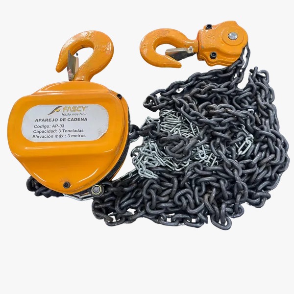 APAREJO FASCY 3T DE CADENA 3M.MANUAL